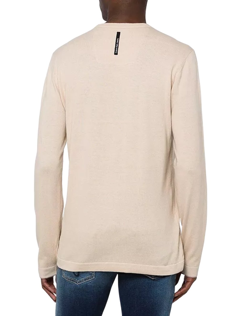 Suéter Calvin Klein Jeans Masculino Tricot Reissue Areia