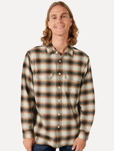 Camisa Levis Masculina Jackson Worker Xadrez Marrom