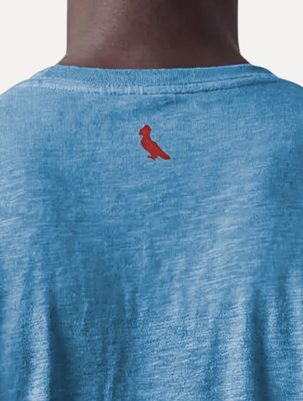 Camiseta Reserva Masculina Carimbo Gaze Stoned Azul Claro