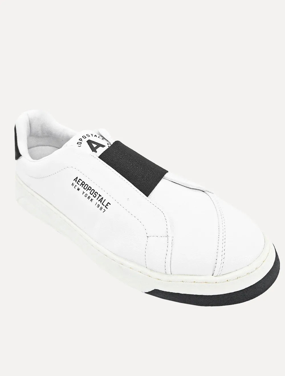Tênis Aeropostale Masculino Casual Elastico NY 1987 Preto/Branco