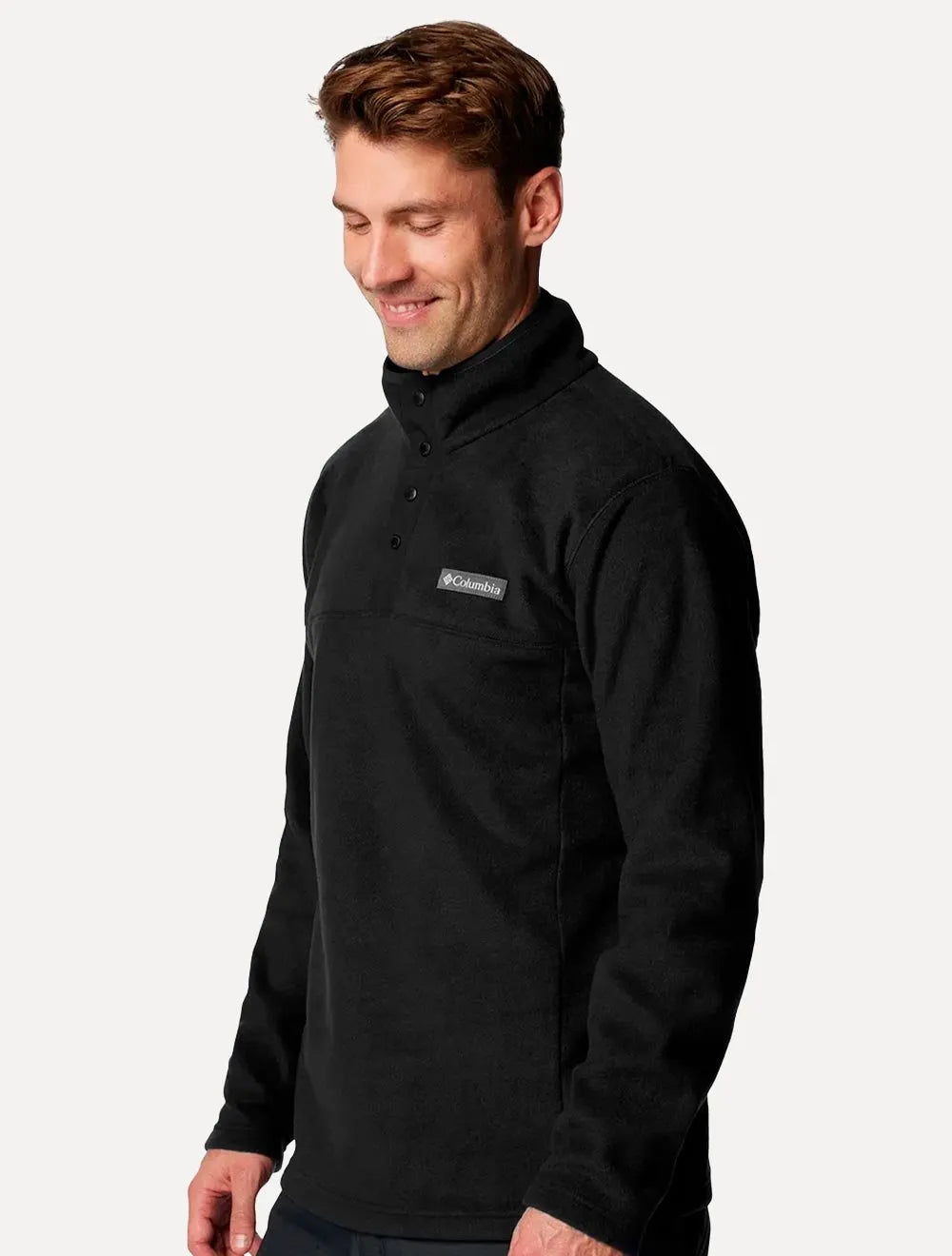 Blusa Columbia Masculina Fleece Steens Mountain Half Snap II Preta