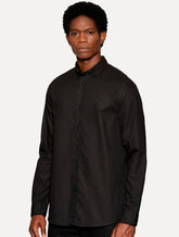 Camisa Aramis Masculina Slim Oxford Planalto Preta