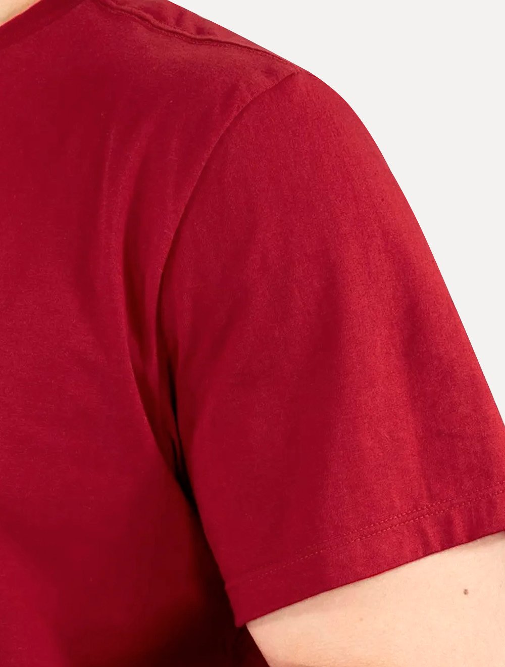 Camiseta Ellus Masculina Cotton Fine Easa Duocolor Vermelha