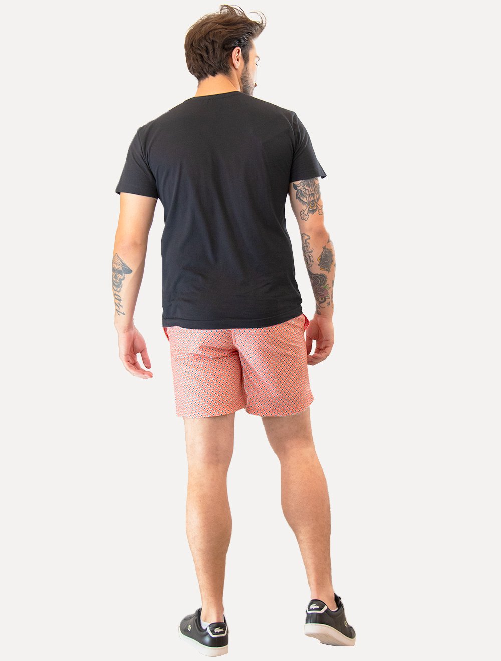 Short Original Penguin Masculino D'Água Ethnic Print Coral