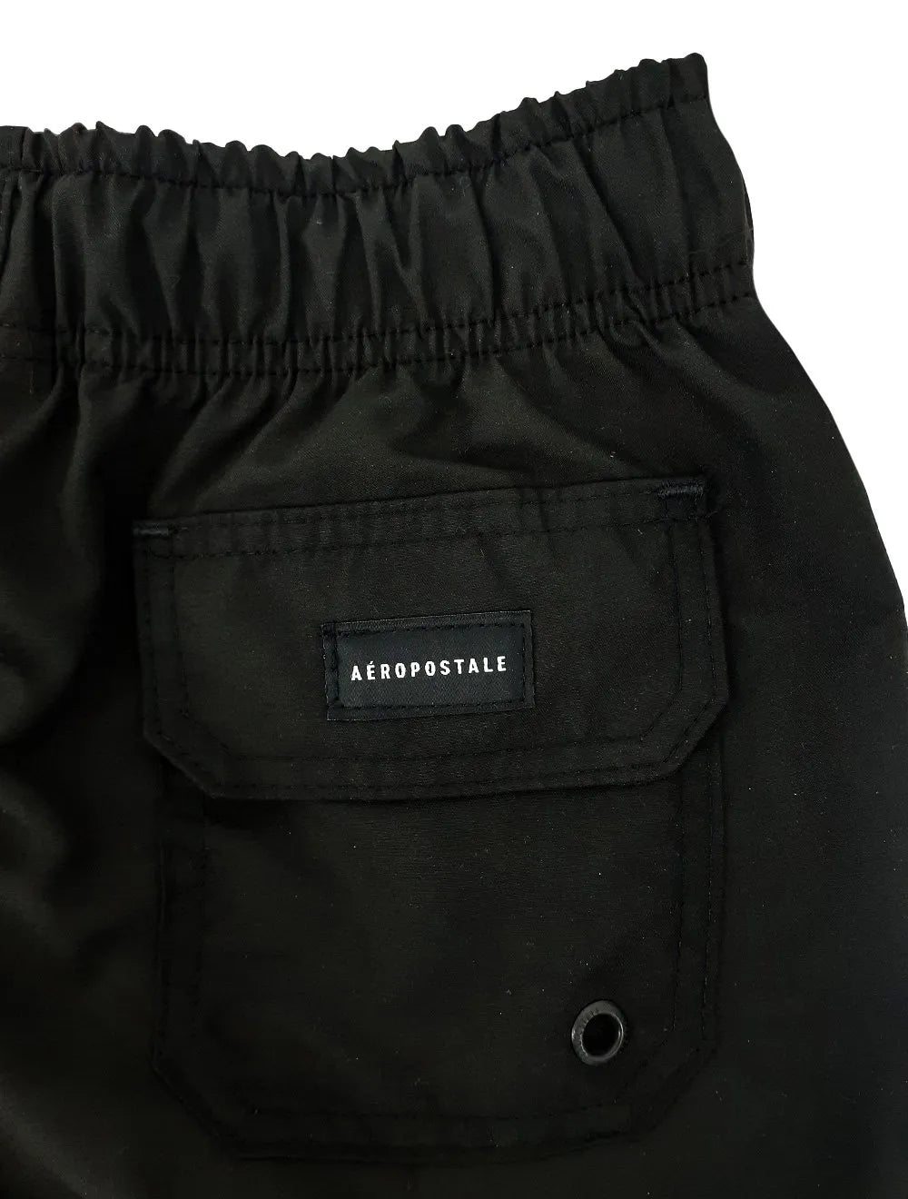 Short Aeropostale Masculino D'Água Swimwear Light Logo Preta