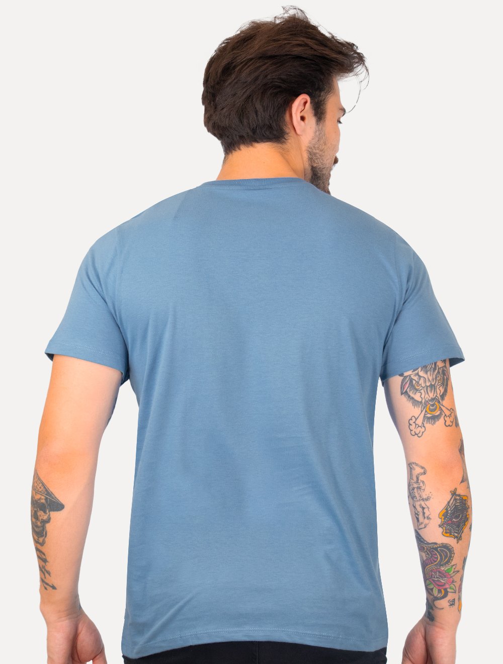 Camiseta Columbia Masculina Light Logo Azul Médio