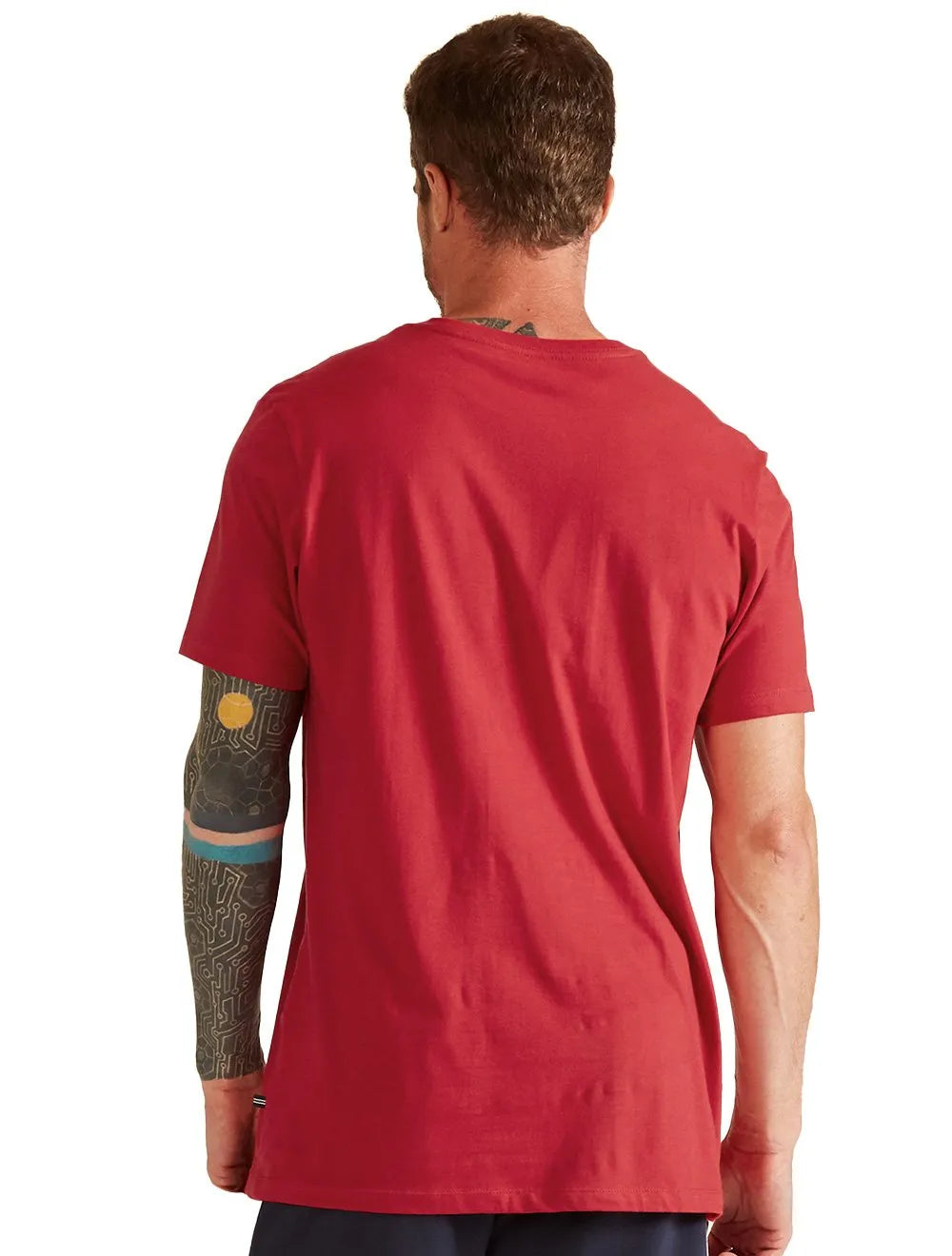 Camiseta Nautica Masculina Sail Team 1983 Vermelho Escarlate