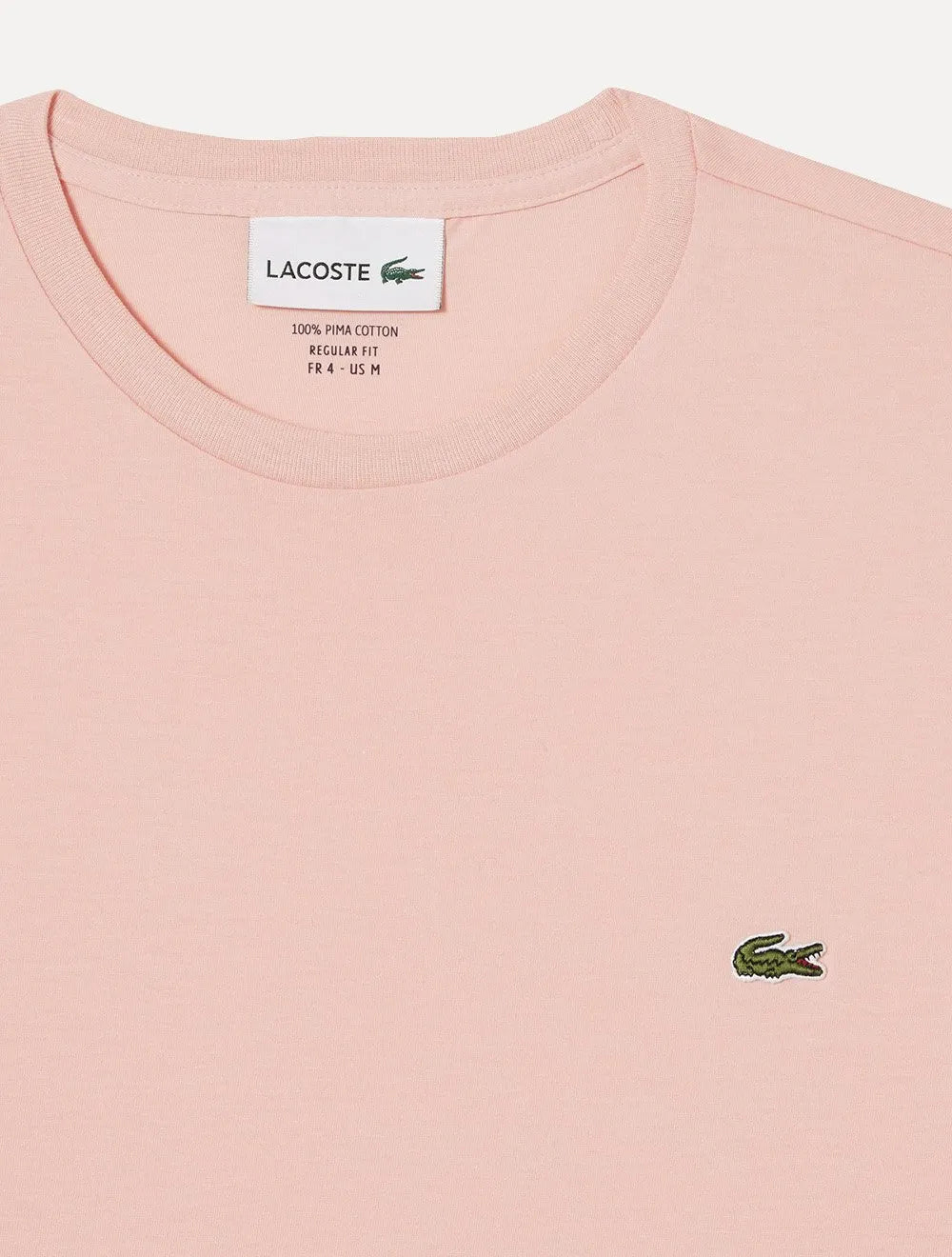 Camiseta Lacoste Masculina Jersey Pima Cotton Peach Rosa