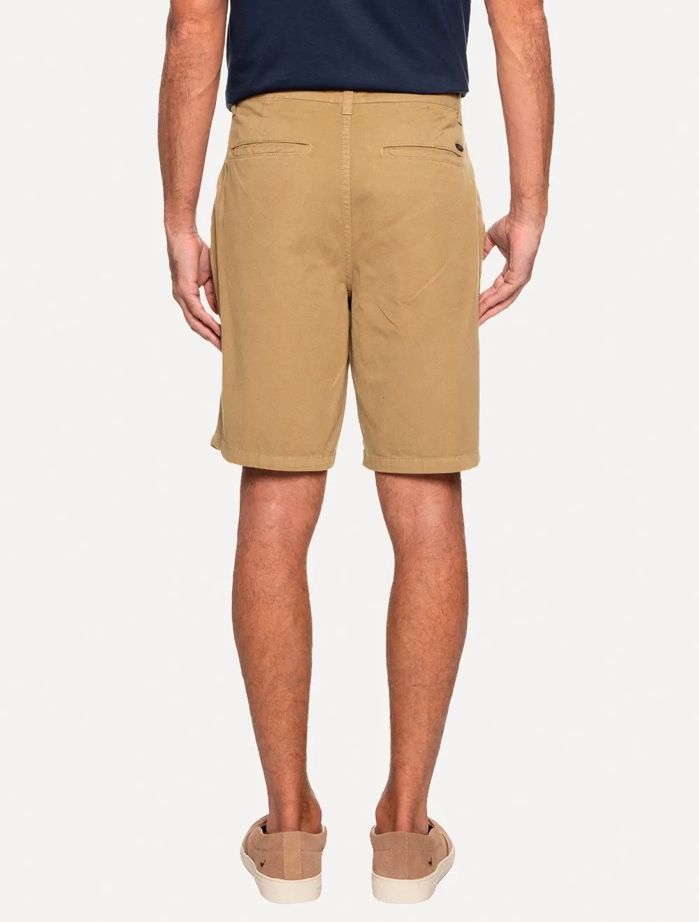 Bermuda Aramis Masculina Chino Color Basica Cáqui Médio