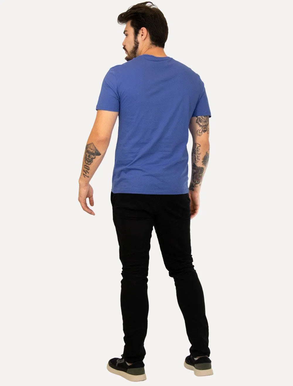 Camiseta Tommy Jeans Masculina Regular Corp Chest Azul Royal