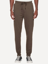 Calça John John Moletom Masculina Embossed Marrom