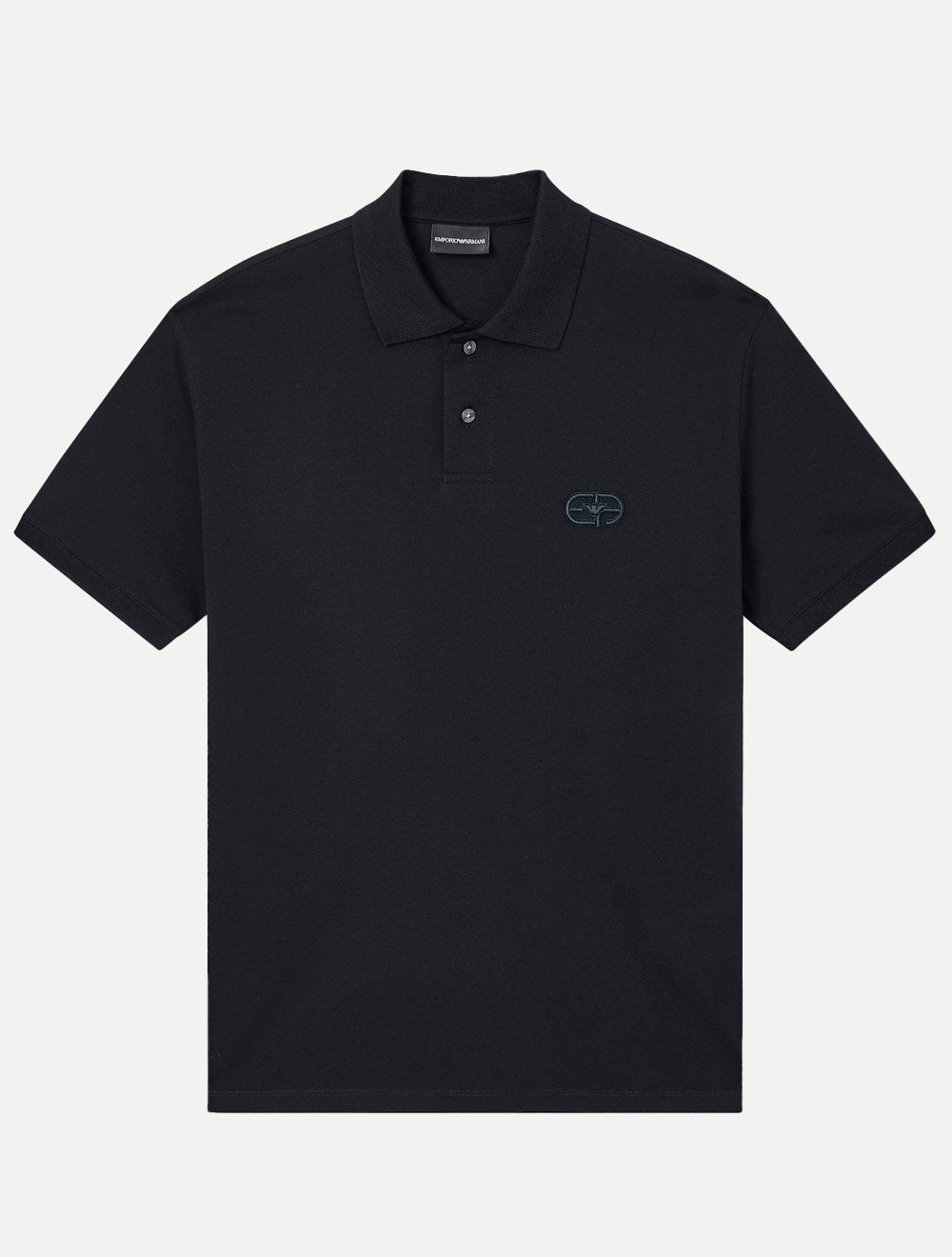 Camisa Polo Empório Armani Masculina Embossed EA Logo Embroidery Azul Marinho