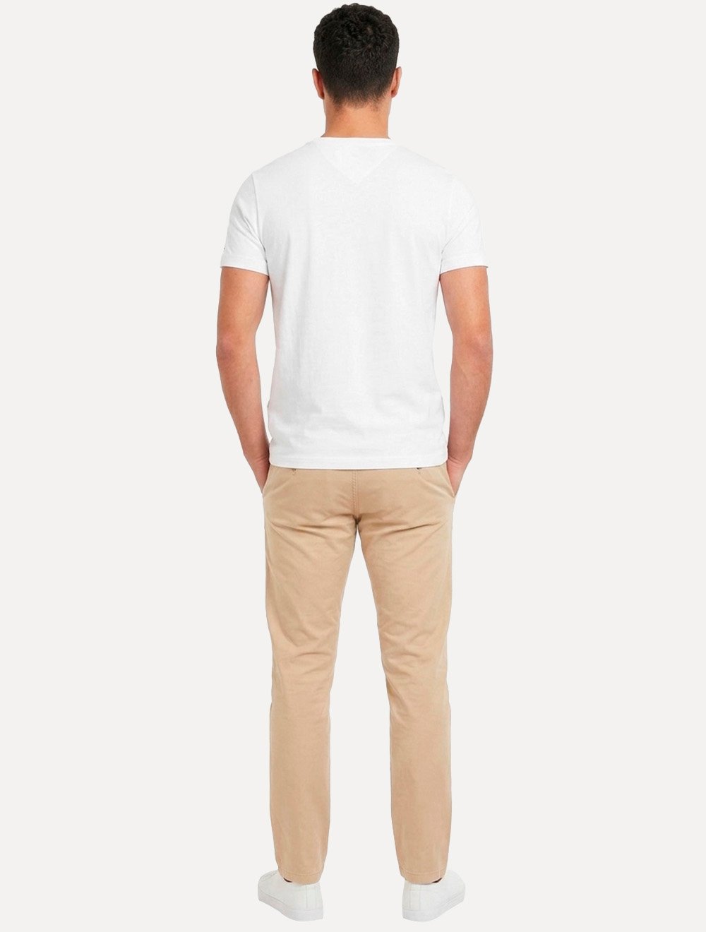 Camiseta Tommy Hilfiger Masculina Arch Logo 1985 Branca