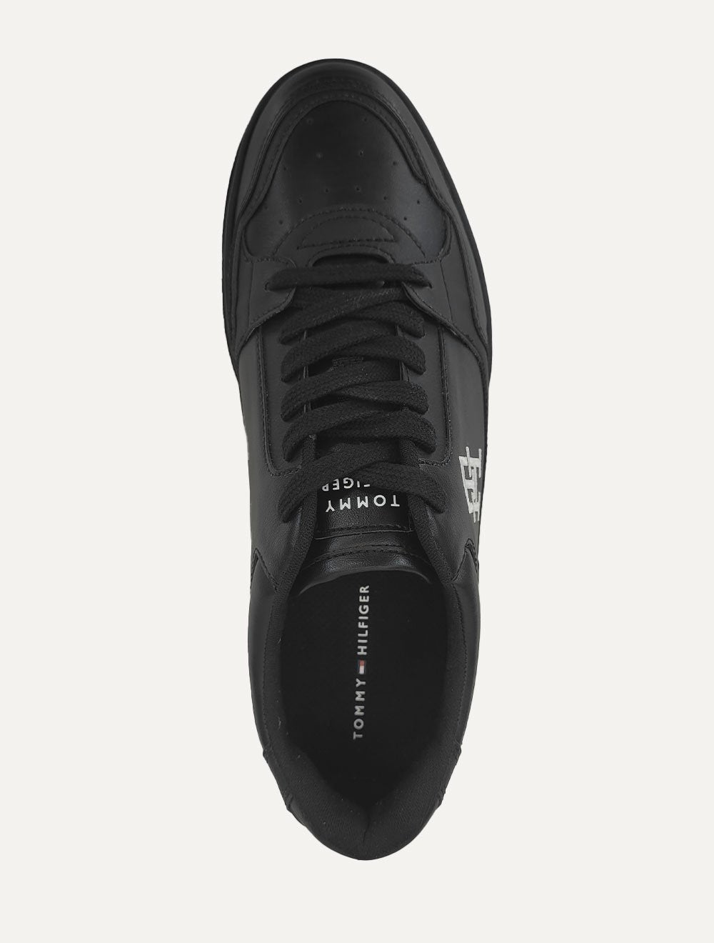 Tênis Tommy Hilfiger Masculino Couro Basket 2C Mix Suede Preto