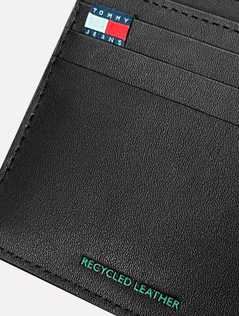 Carteira Tommy Jeans Heritage Coin Couro Preta