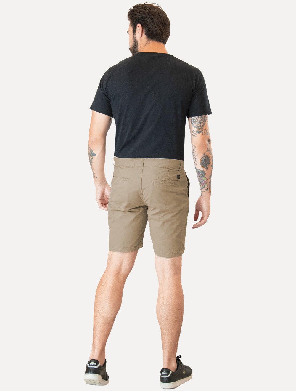 Bermuda Ellus Masculina Classic Color Twill Zetex Cáqui
