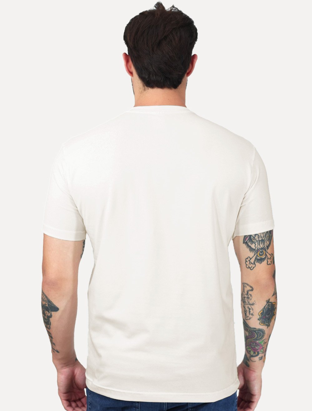 Camiseta King & Joe Masculina Premium Cotton Flex Estampada Off White