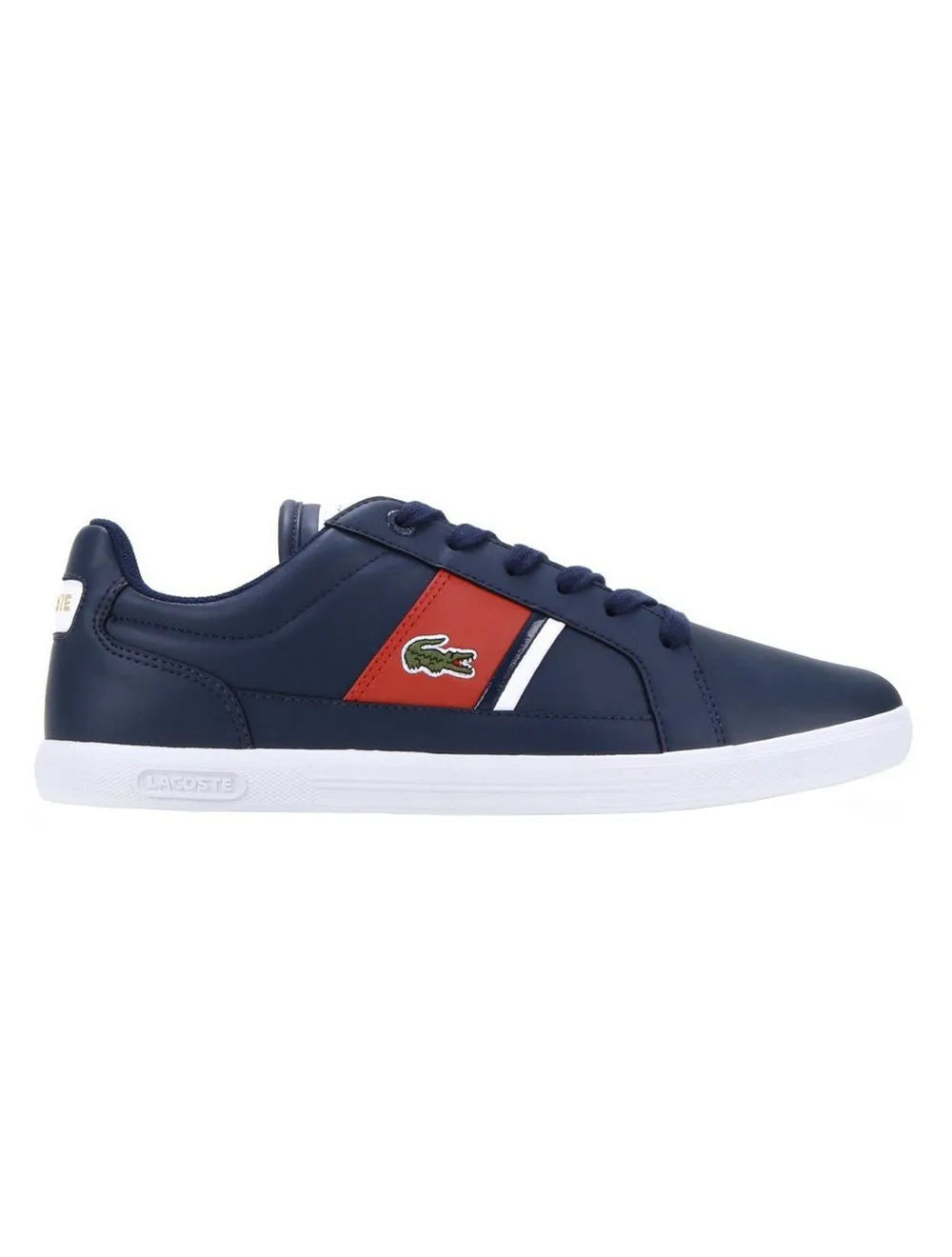Tênis Lacoste Masculino Europa Nvy/Red Vermelho/ Azul Marinho