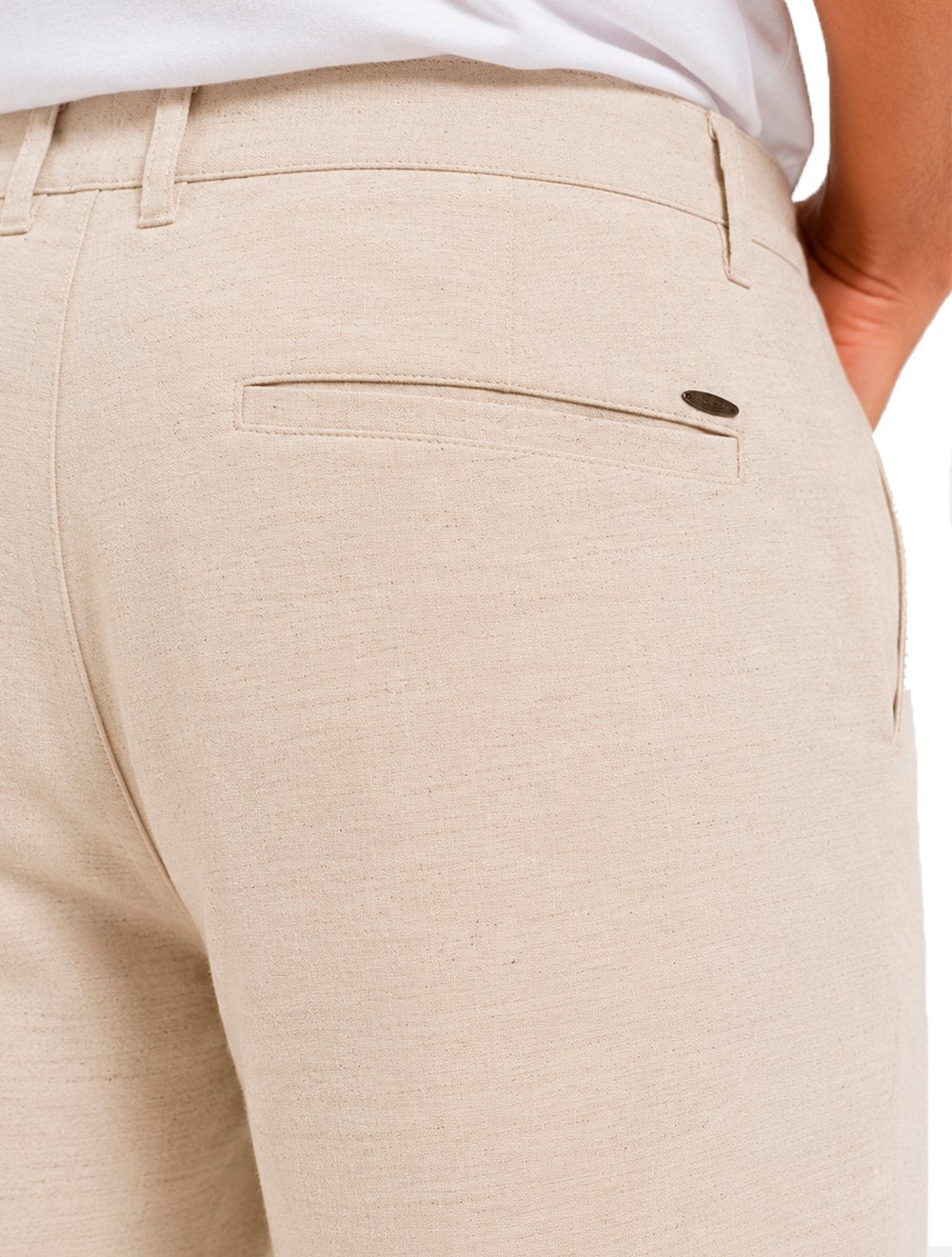 Bermuda Aramis Masculina Chino Out 3 Pockets Areia