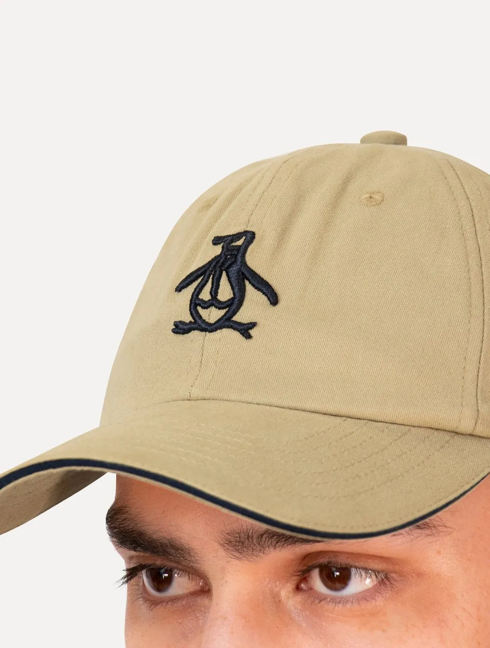 Boné Original Penguin Masculino Tradicional Bordado Cáqui