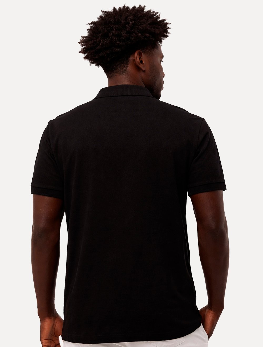 Polo Aramis Masculina Regular Basic Piquet Surton Light Logo Preto