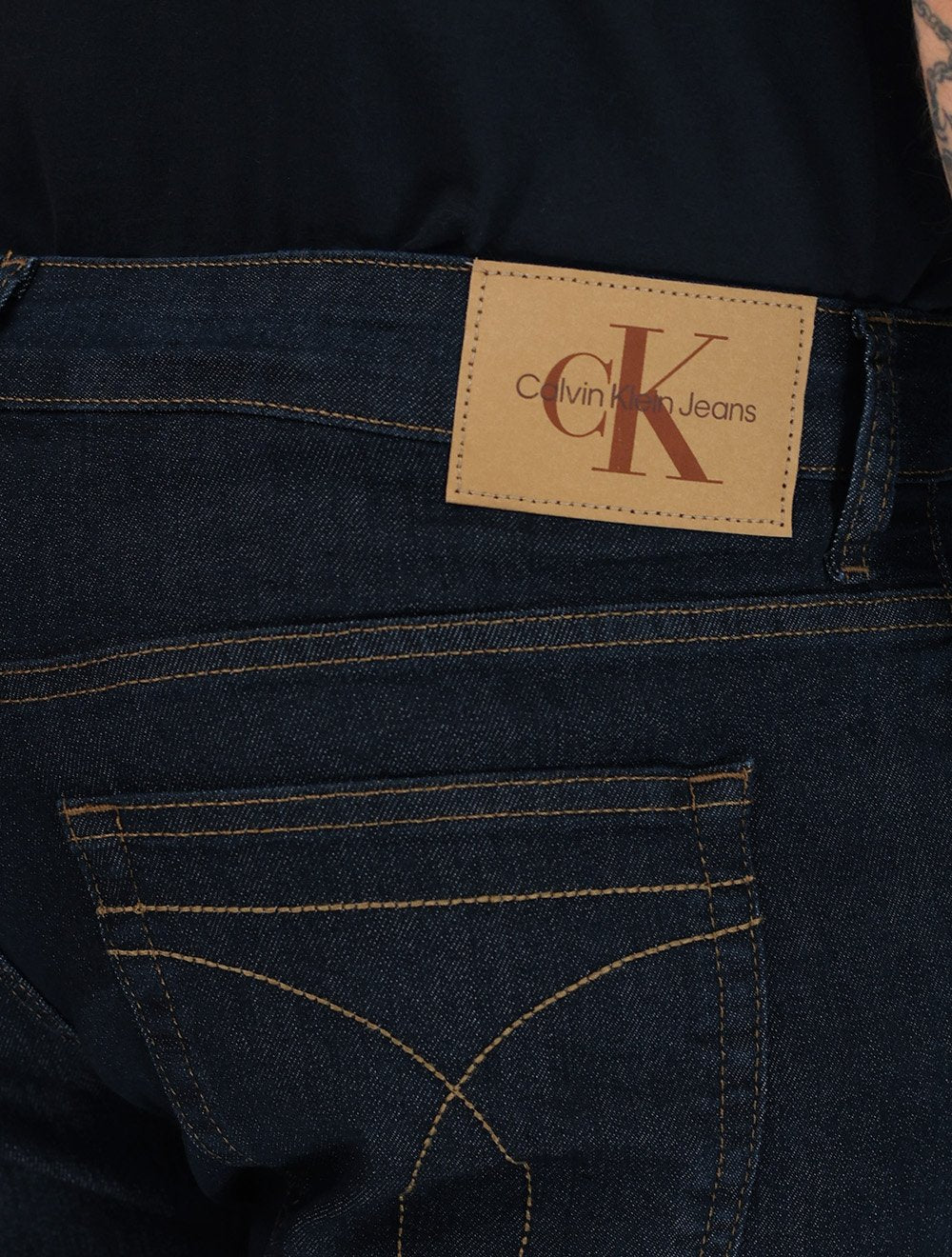 Calça Calvin Klein Jeans Masculina Slim Sustainable 5 Pockets Marinho