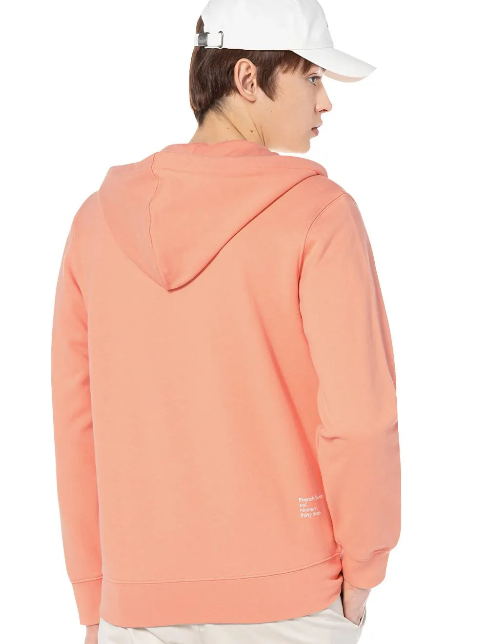 Moletom Lacoste Masculino Embroidery Full Zip Laranja Claro