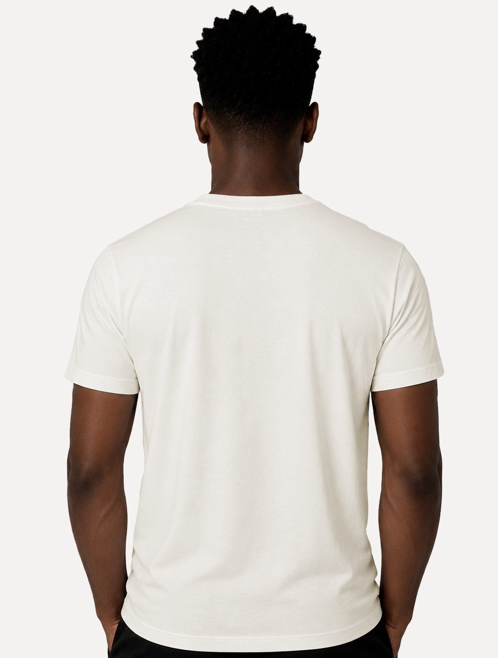 Camiseta John John Masculina Regular Fit Simple Lines Off White