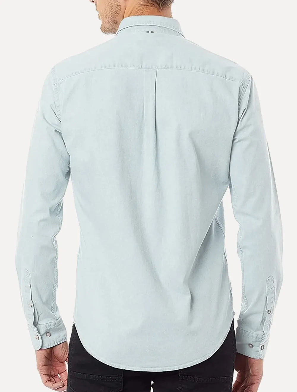 Camisa Reserva Masculina Casual Enxuto Jeans Azul Celeste