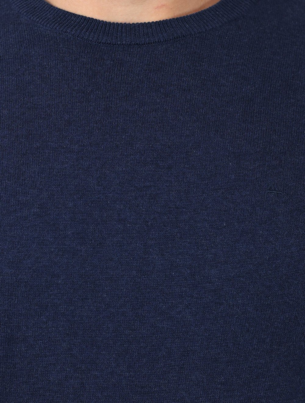 Blusa Aramis Masculina Tricot Gola Careca Azul Marinho