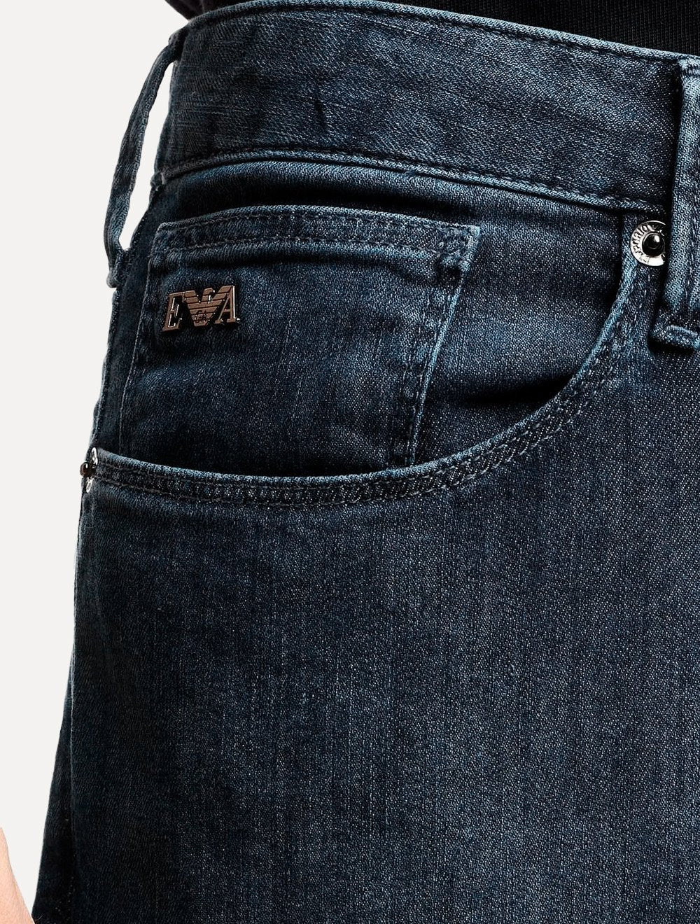 Calça Jeans Empório Armani Masculina J06 Slim Fit Azul