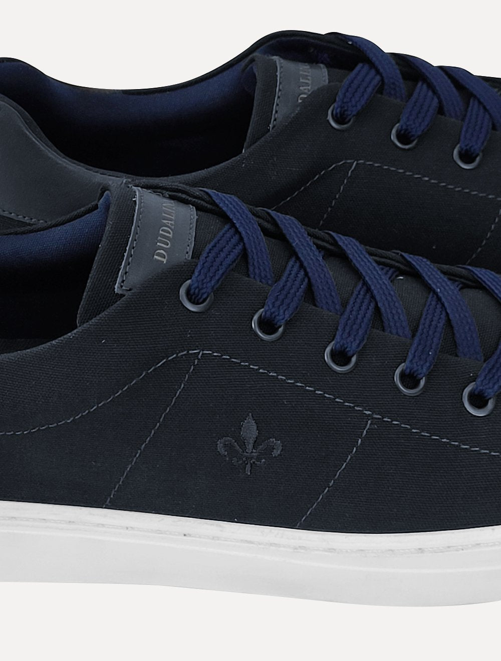 Tênis Dudalina Masculino SL Lona Mistral Napa Logo Azul Marinho