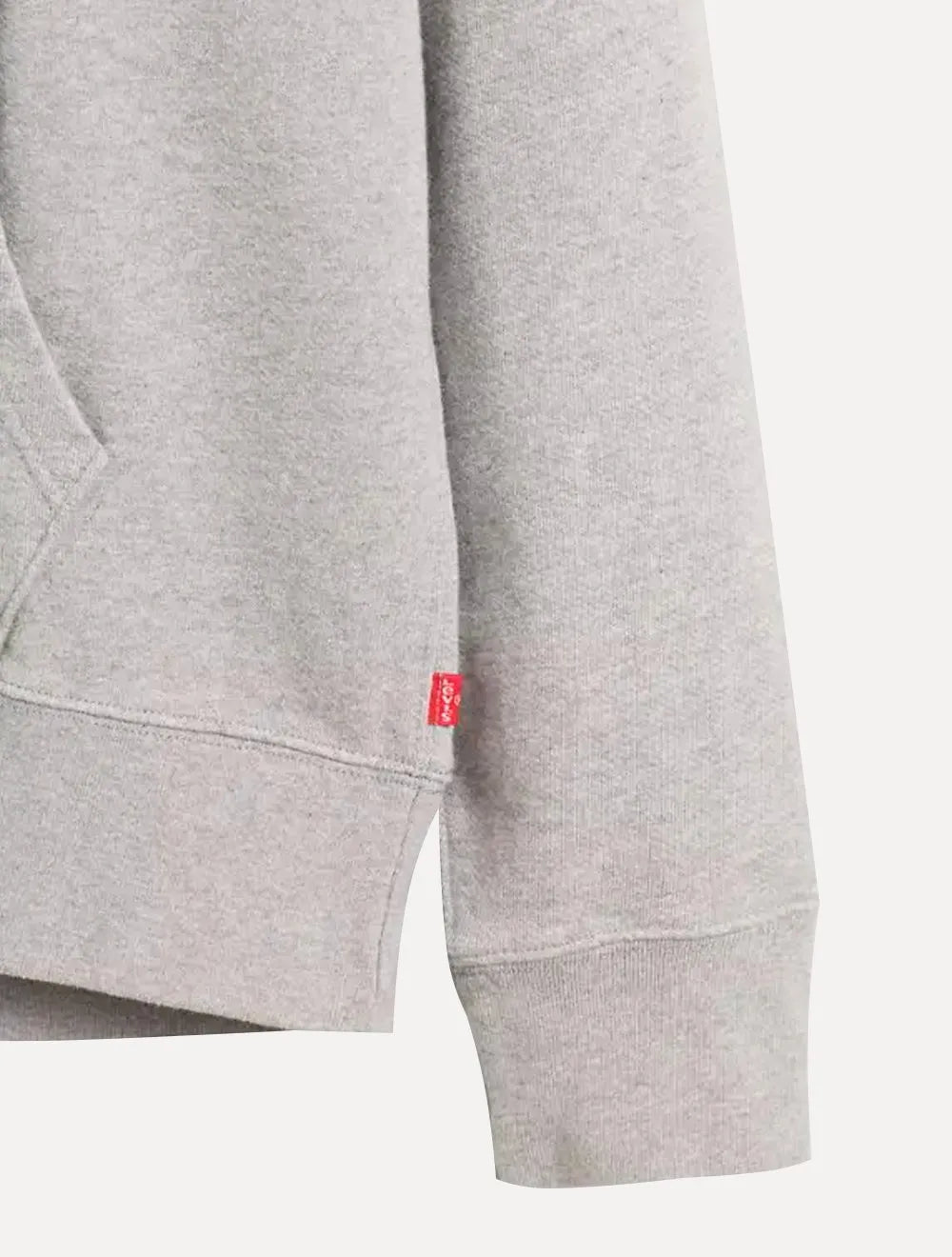 Moletom Levis Canguru Batwing Com Capuz Cinza Mescla