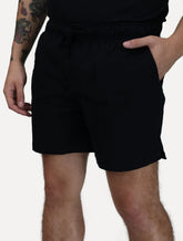 Short King & Joe Masculina Sarja Flex Twill Peach Preto