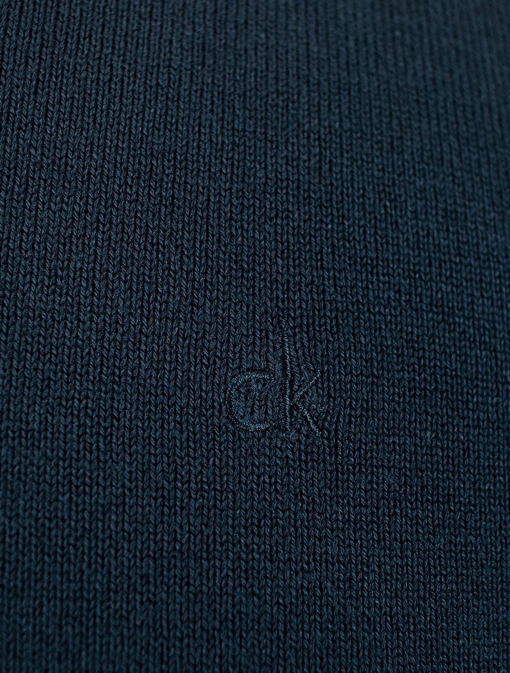 Suéter Calvin Klein Jeans Masculino Crewneck Tricot Mini Logo Azul Marinho