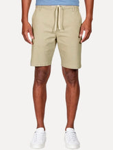 Bermuda Aramis Masculina Chino Cotton Sarja Cadarço Cáqui Mescla