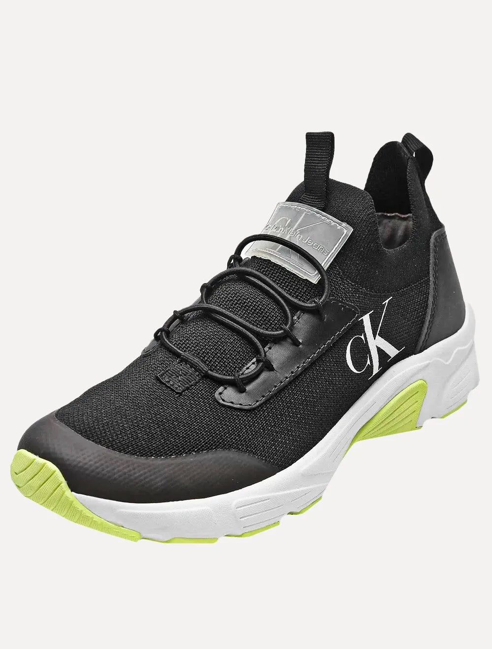 Tênis Calvin Klein Jeans Masculino CKJ Baixo New Runner Knitt Preto