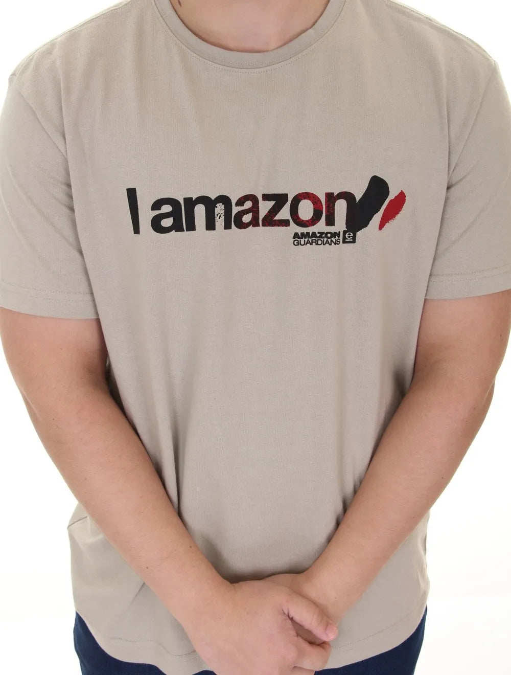 Camiseta Osklen Masculina Regular Amazon Guardians Cáqui