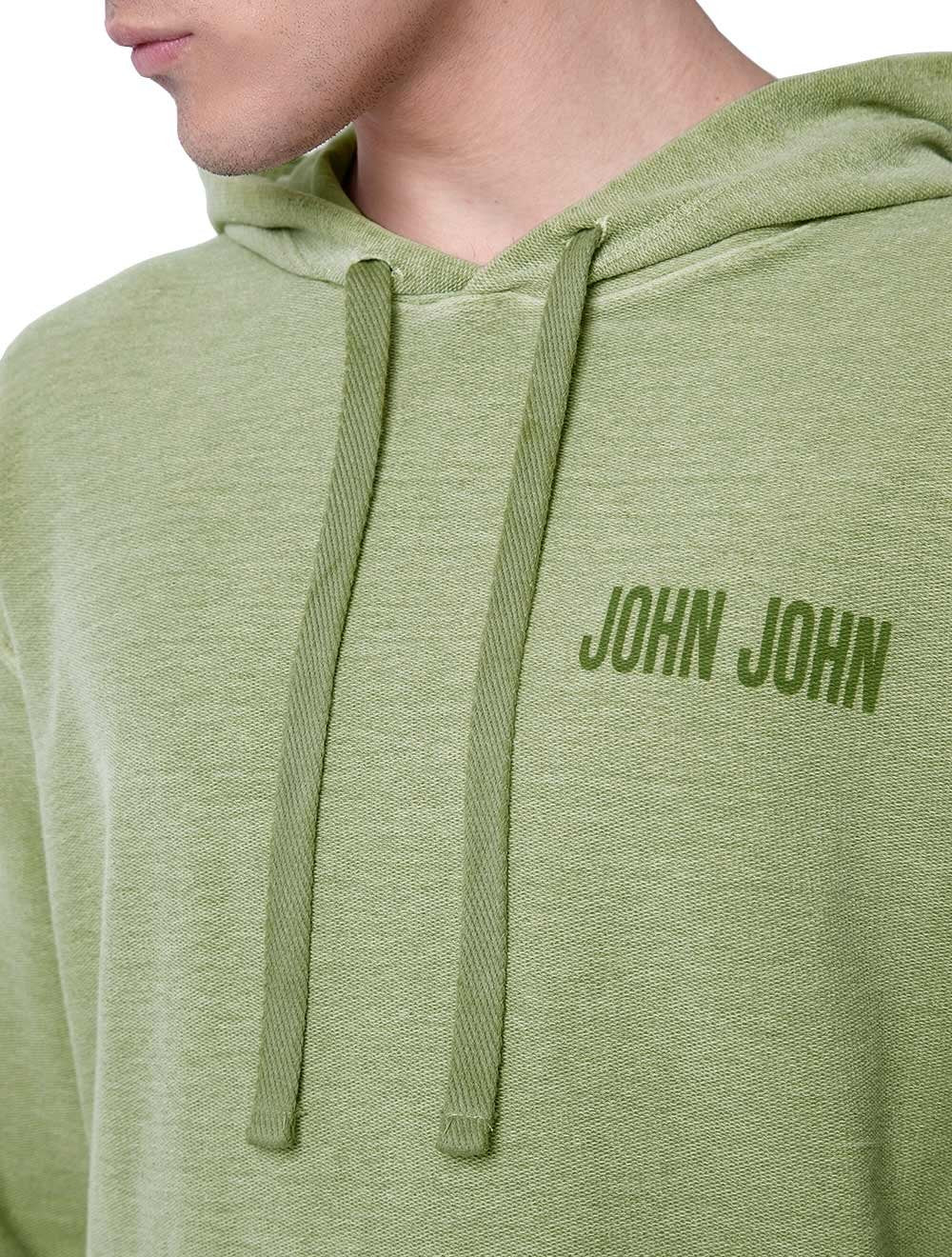 Moletom John John Masculino Stone Menta Verde Claro
