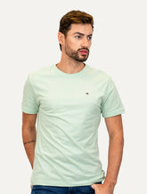 Camiseta Tommy Hilfiger Masculina Essential Cotton Verde Claro