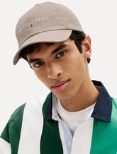 Boné Tommy Jeans Masculino Linear Logo Marrom Claro