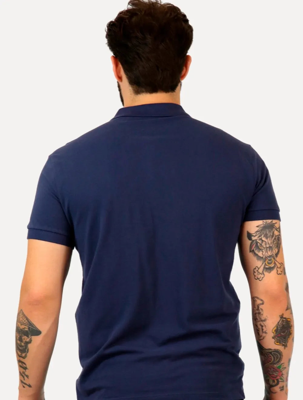 Polo Colcci Masculina Piquet Light Logo Azul Marinho