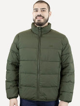Jaqueta Levis Masculina Puffer Packable Quilted Verde Escuro