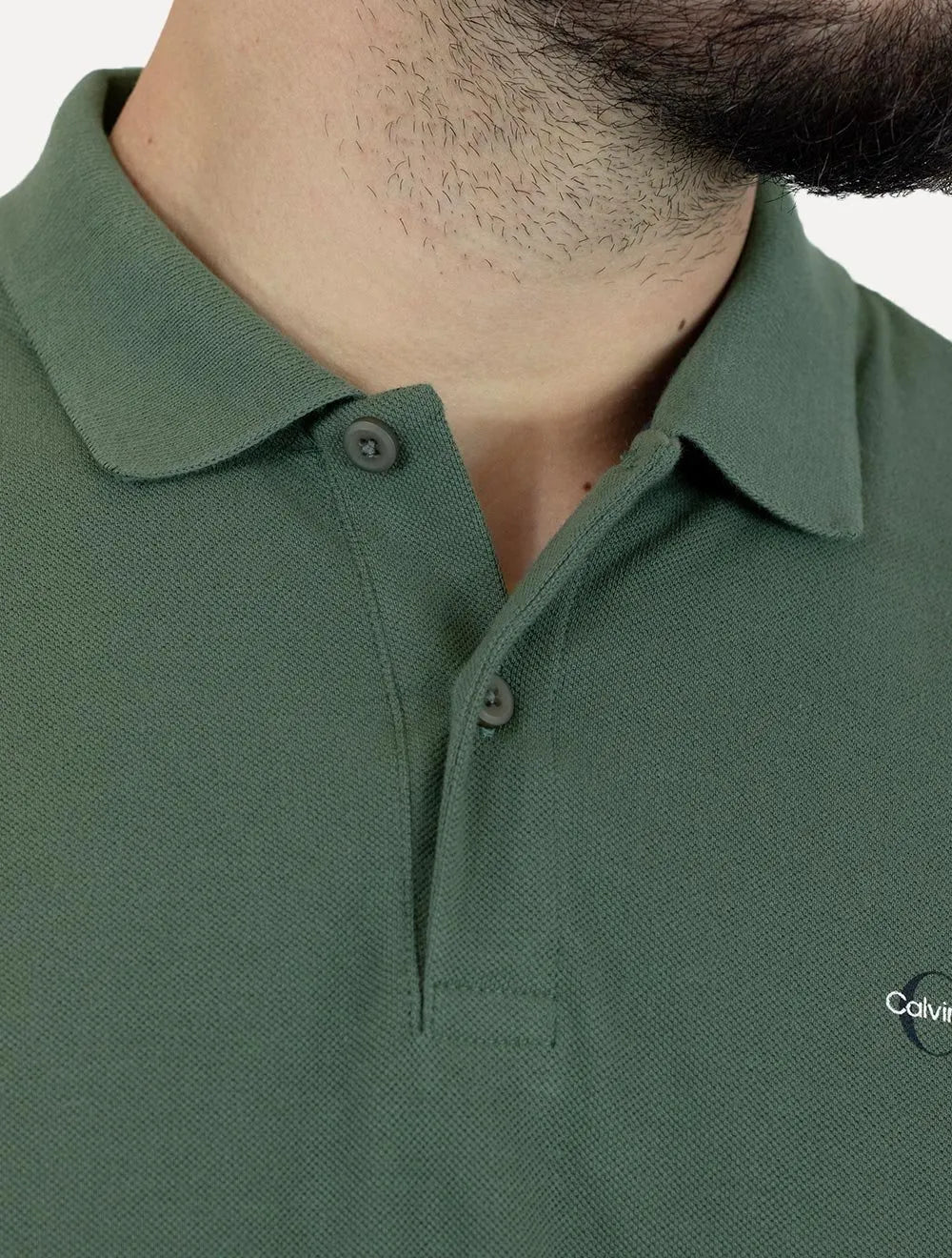 Polo Calvin Klein Jeans Masculina Piquet Regular Fit Re Issue Verde Médio
