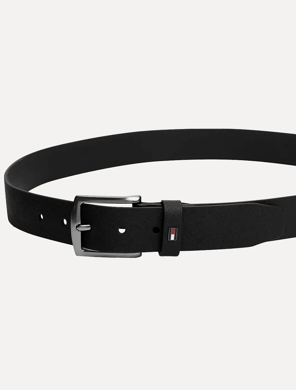 Cinto Tommy Hilfiger Masculino Denton 3.5 Adj Preto