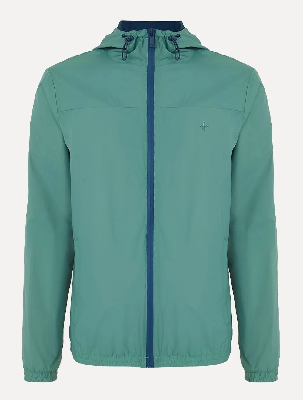 Jaqueta Dudalina Masculina Nylon Hoodie Corta Vento Color Verde Médio