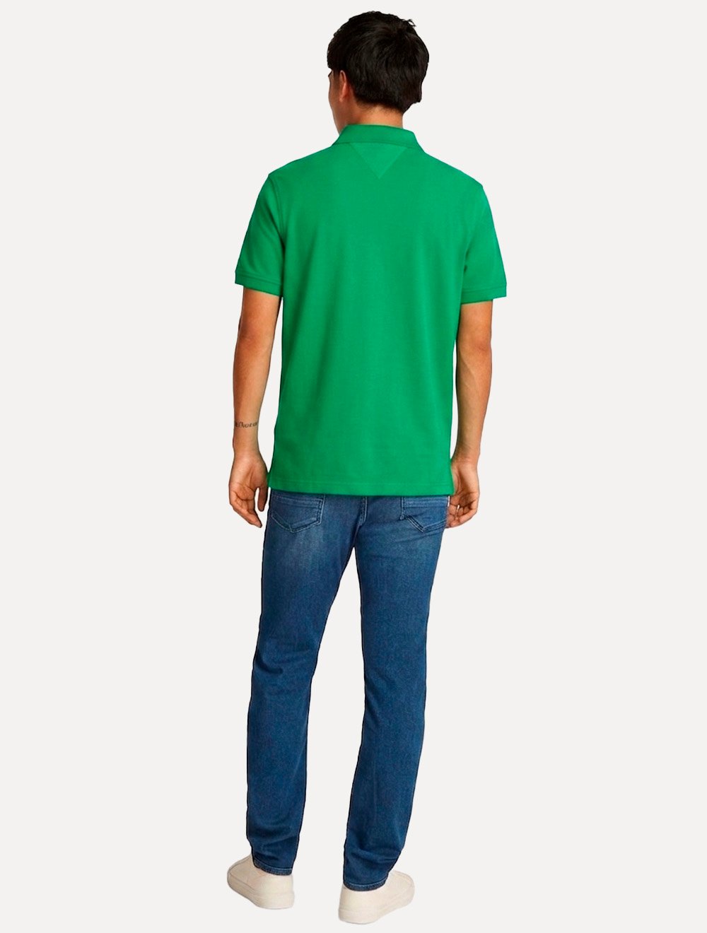 Polo Tommy Hilfiger Masculina Regular Piquet 1985 Verde