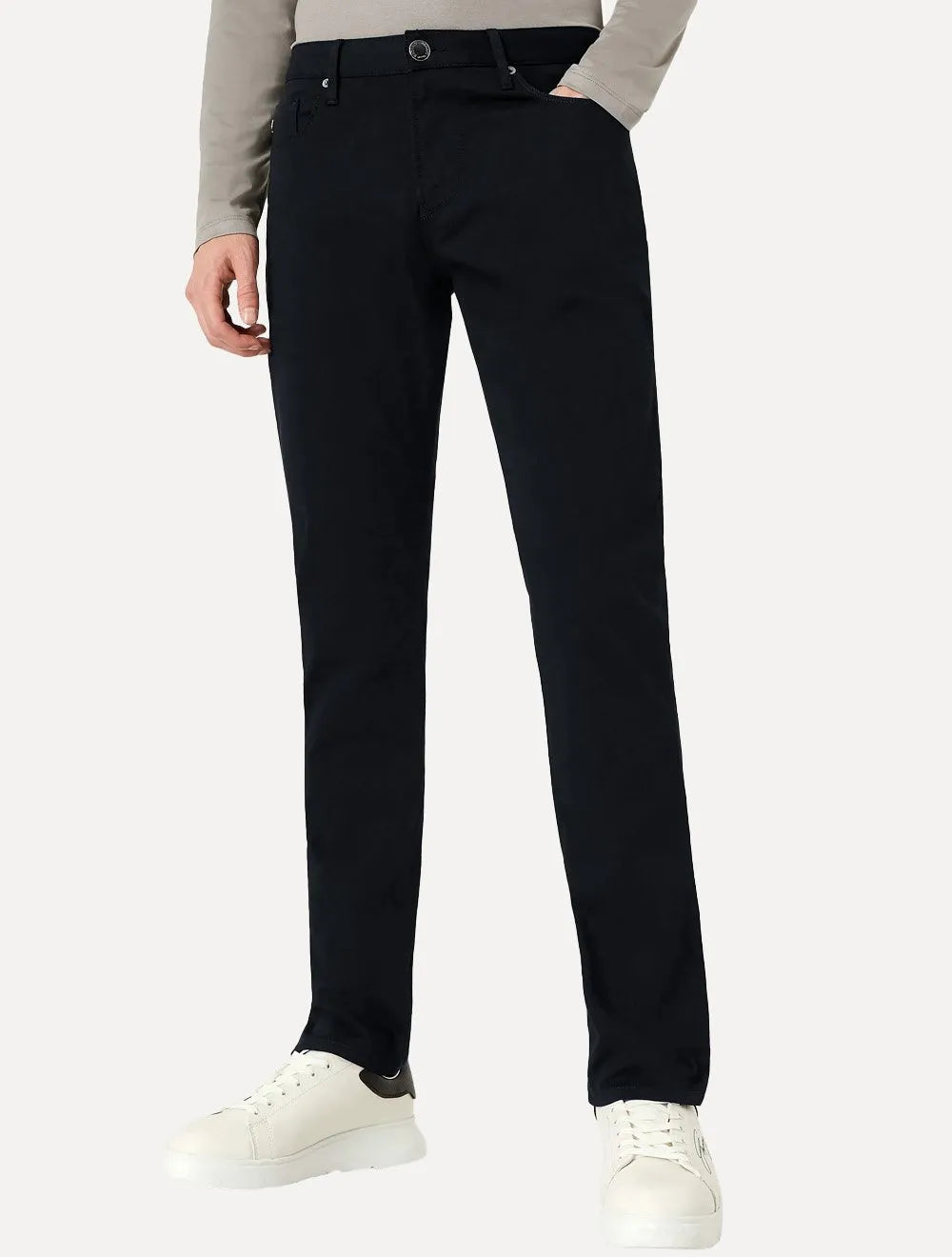 Calça Jeans Empório Armani Masculina J06 Slim Fit 5 Pockets Azul Marinho