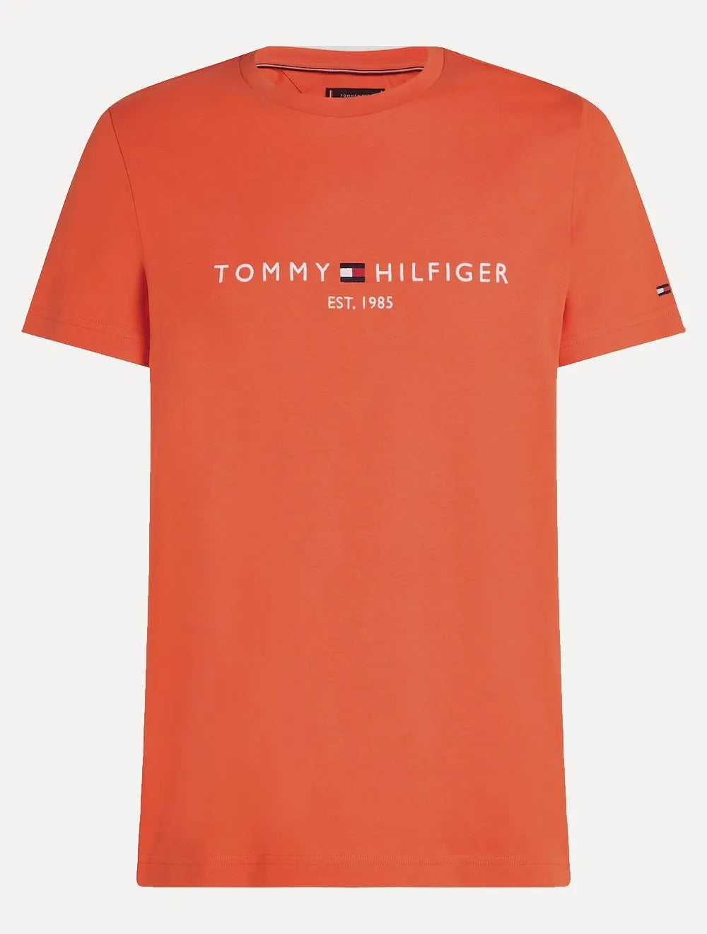 Camiseta Tommy Hilfiger Masculina Core Logo Tee Laranja