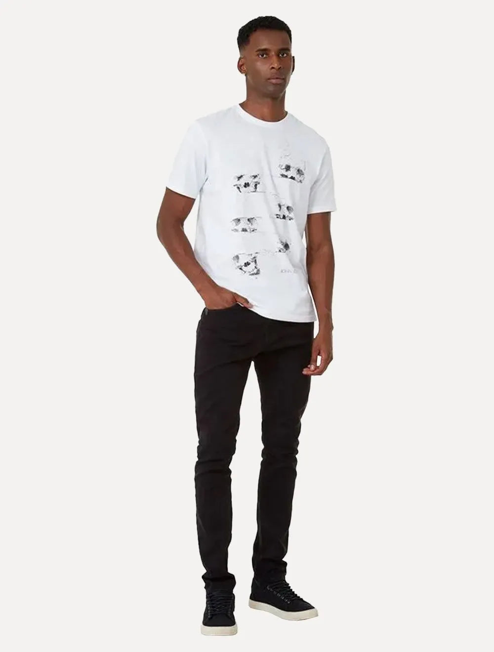 Calça John John Jeans Masculina Super Skinny Sidney Preta